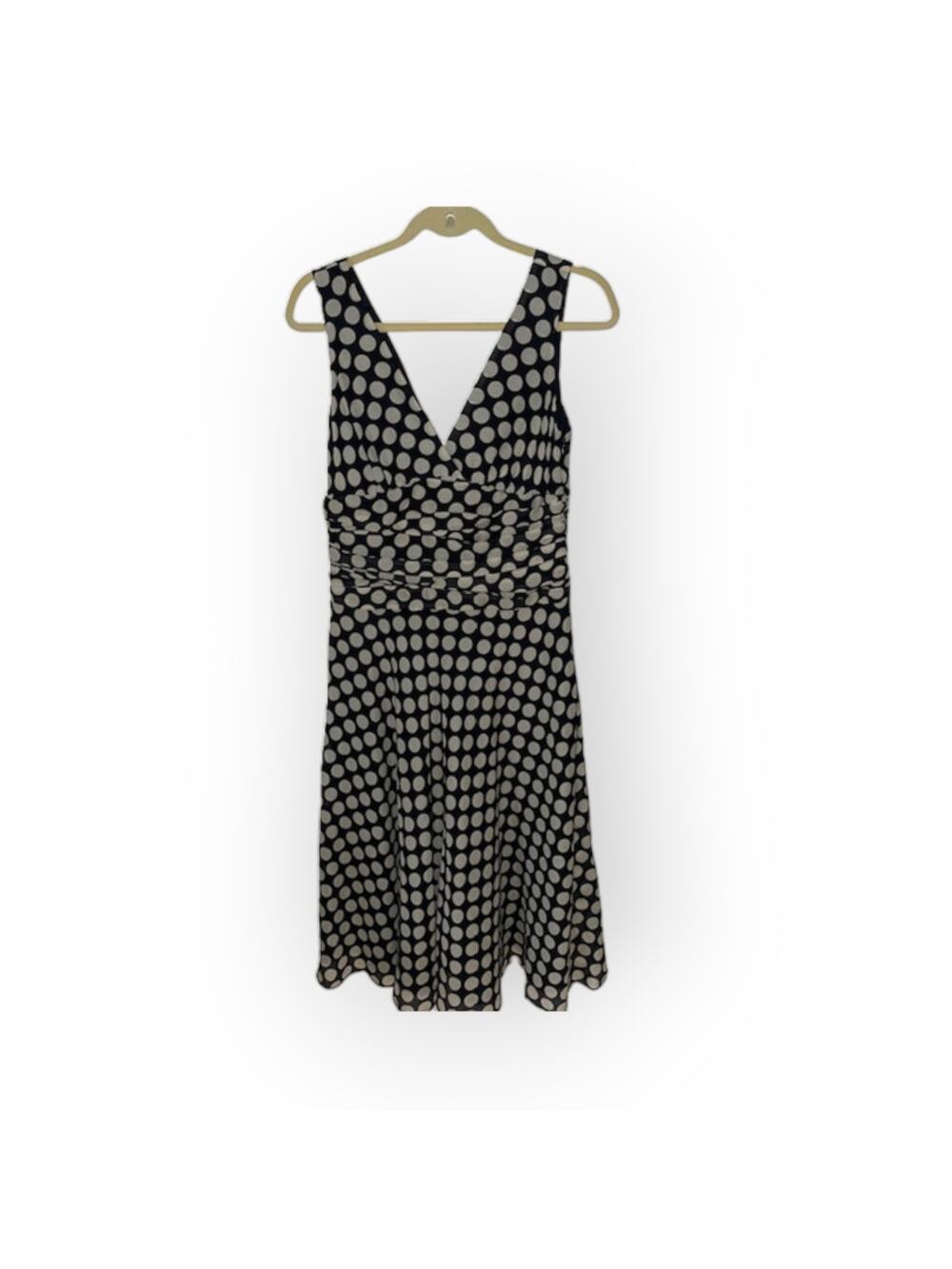 Zara Black polka dot dress Sz L